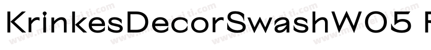 KrinkesDecorSwashW05 Rg字体转换